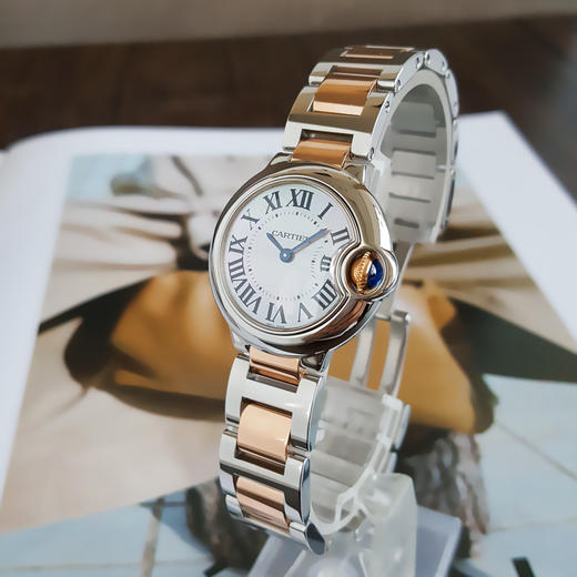 【95新】CARTIER 卡地亚W6920034蓝气球系列石英机芯精钢/18K黄金28MM（女款）311025NJS31 商品图1