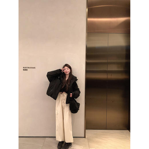 金蘑菇菇 雪裤系列•加绒工装裤 / 户外双层绒里也不会显胖 商品图5