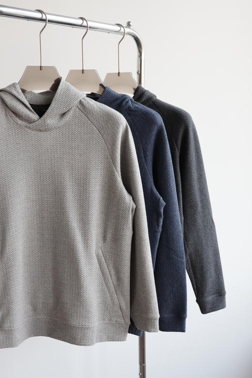 元厰剪标 1U1U Te*tured双面针织连帽卫衣 WY937 商品图4