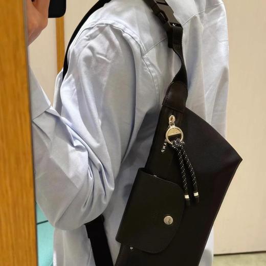 LC LePliage Energy 牛皮拼接 胸包腰包 Z-15700 商品图12