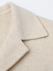 米白色翻领毛呢大衣 复古风单扣大口袋中长款外套 秋冬高级感显瘦百搭女式呢子上衣 商品缩略图2