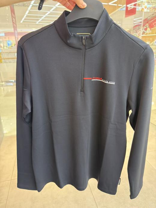 安踏男2025冬季薄绒潮流半拉链立领长袖T恤卫衣针织衫152547401N 商品图0