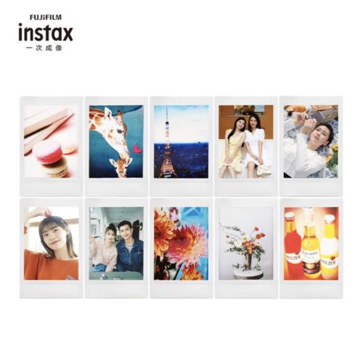 富士instax立拍立得mini SE一次成像相机傻瓜旅游照相机相纸套装 白色云朵时光标配 商品图3