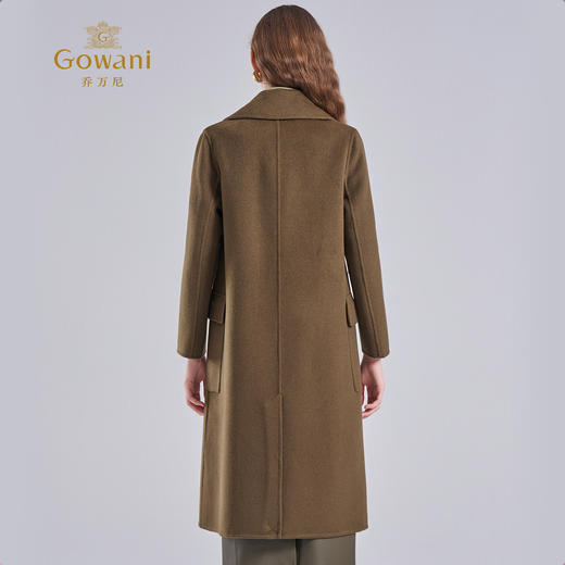 【羊绒】乔万尼羊毛羊绒大衣女新款收腰高级感风衣领ET4A930 商品图4