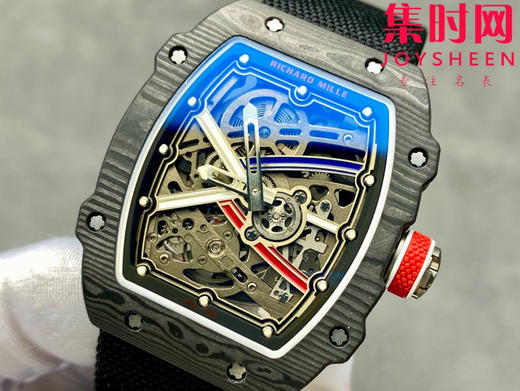 【贵重物品】只适合高端玩家 理查德米勒RM67-02 V3版 震撼登场！男士腕表 黑法国配色 一体机 摆轮会动 商品图2