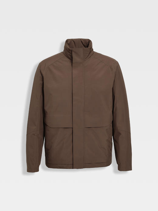 callisto雪茄棕白鹅绒羽绒服 商品图0