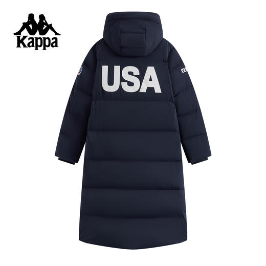 Kappa 冬季户外长款加厚鹅绒羽绒服 防泼水防风K0FY2YY42 商品图3