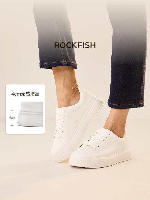 厚底小白鞋女新款百搭时尚休闲鞋增高软底运动鞋 商品图0