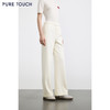 商场同款PURE TOUCH女装25秋冬软糯高腰直筒休闲裤松紧腰加厚长裤 商品缩略图0