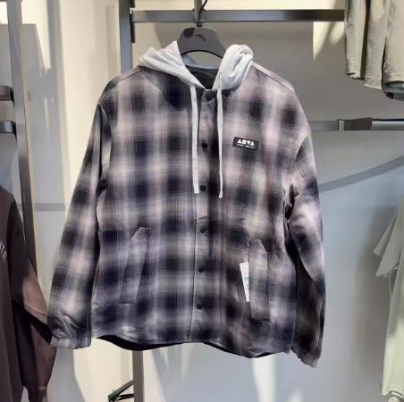 安踏2025年男冬季新款保暖防风双面穿衬衫休闲百搭外套172548602 商品图0