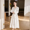 秋季新款淑女气质系带连衣裙女长袖收腰显瘦气质长裙    LJY-MX857 商品缩略图2