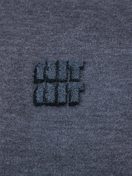 深灰色立领拉链运动风外套 刺绣字母短款夹克 秋冬季休闲百搭显瘦女式卫衣开衫 商品图3