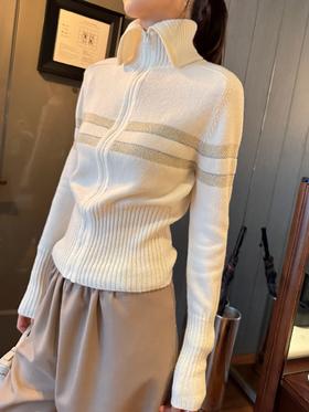 迪奥 25年新款滑雪限定系列 拉链小翻领五角星 针织衫(KX*MM)