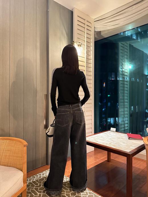 迪奥 25年秋冬新品 卷边老花牛仔裤(KX*MM) 商品图4