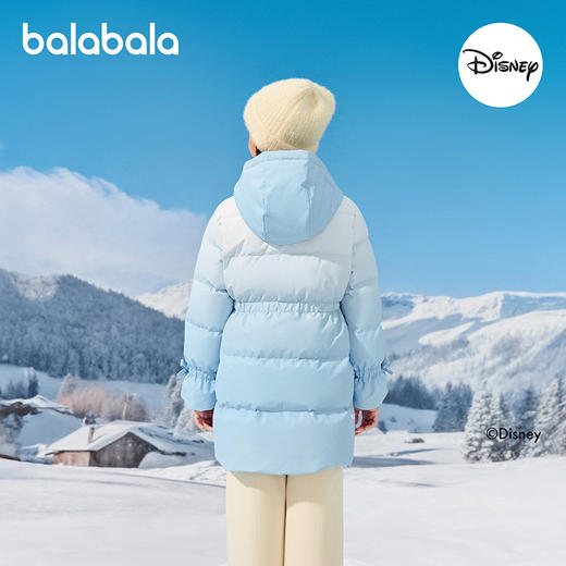 【迪士尼IP】巴拉巴拉balaOne童装女童羽绒服2025新渐变保暖外套 商品图3