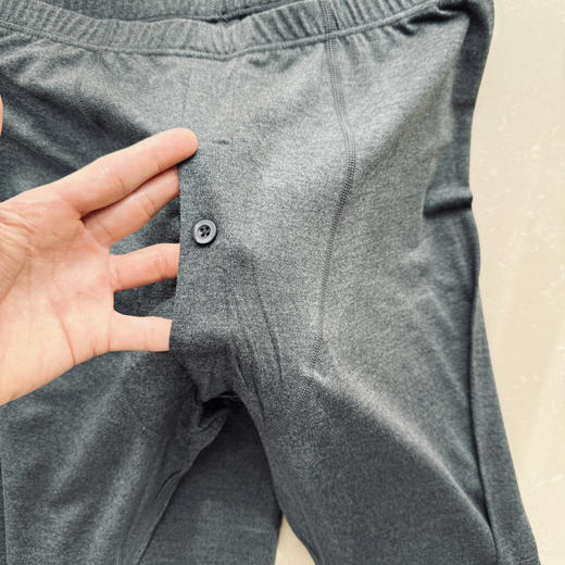 25秋冬--发热黑科技| 升级面料-色织男士内衣套装【包邮+三天无理由退换】 商品图6