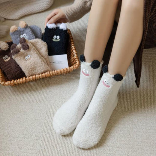 冬暖-丑萌搞怪毛绒大嘴袜纪念日百货门店同款167943465 商品图2