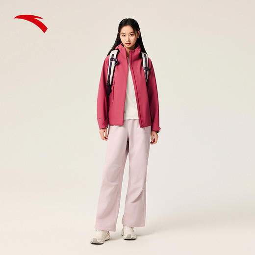 安踏风暴甲丨无氟安踏膜户外硬壳冲锋衣女防水登山外套162546604 商品图1