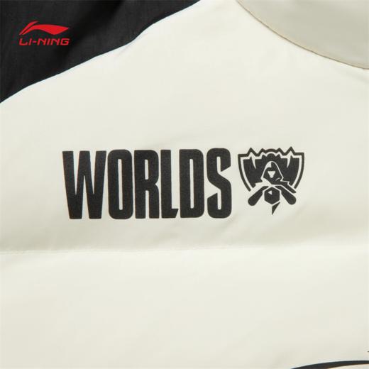 李宁 x LPL联名系列男子保暖立体裁剪宽松鸭绒短羽绒服AYMV257 商品图8