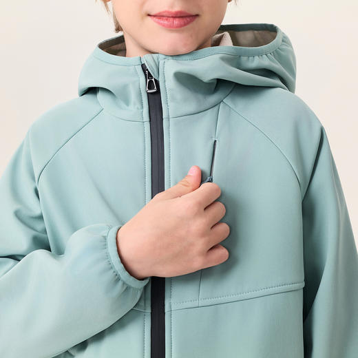 【无氟防泼水】马克珍妮女童轻暖防风运动连帽夹克外套2025年冬装新款551733 商品图4