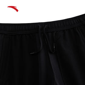 安踏运动卫裤男士2025冬季新款健身跑步黑色直筒长裤子152547304