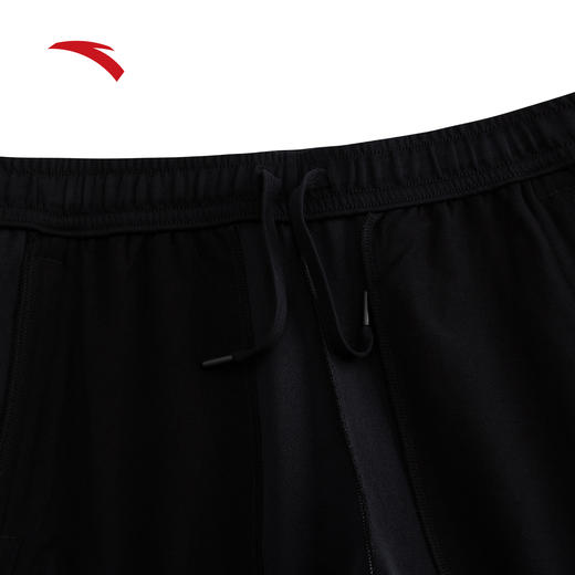 安踏运动卫裤男士2025冬季新款健身跑步黑色直筒长裤子152547304 商品图0