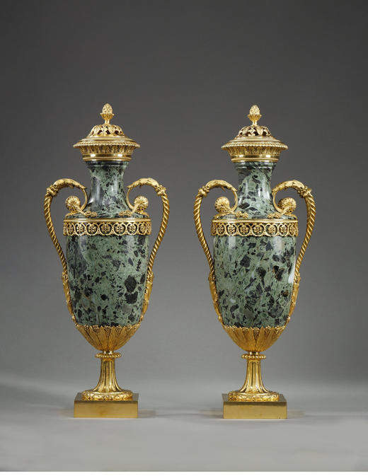 独角鹿西洋古董 1880-1890年代英国出品黄水晶火漆印章装饰菱格纹黄金精雕笔杆 商品图0