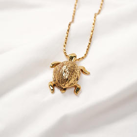 北京仓｜Goossens Paris-COLLIER PEND. TORTUE BALADE-乌龟吊坠 项链［法国设计师］