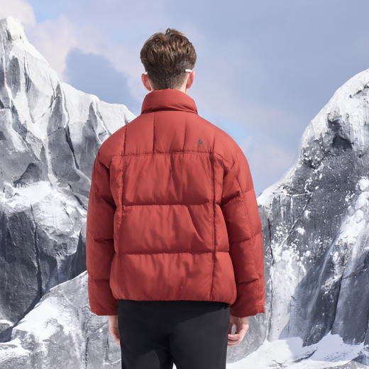 半身缘男装 冬季时尚保暖百搭防风短款显高羽绒服254312U01710137 商品图4