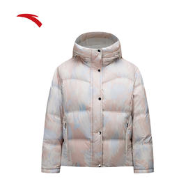 安踏无氟短款训练羽绒服女休闲棉服外套162547940