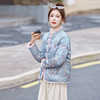 新中式国风羽绒服，洋气盘扣气质提花白鸭绒外套HR-YJLY86808 商品缩略图2
