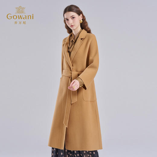 【100%绵羊毛】乔万尼100%绵羊毛双面呢外套廓形中长款EI4A589 商品图2