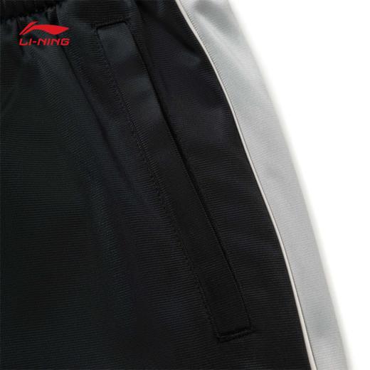 李宁CBA男子直筒加绒保暖宽松卫裤AKLVA61 商品图4