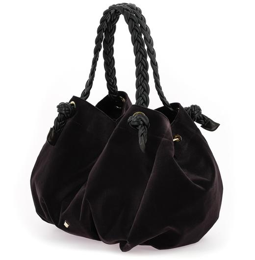 HERBERT LE GRAND CHOUCHOU VELOURS SILK - 玫红色/巧克力色 商品图6