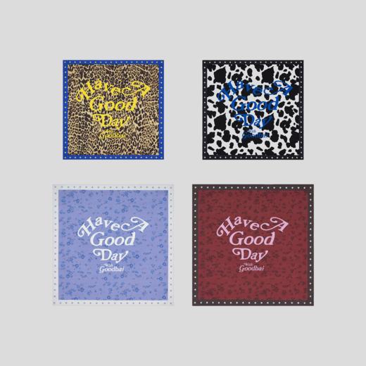 GOODBAI 'HAVE A GOOD DAY'印花方巾 商品图0