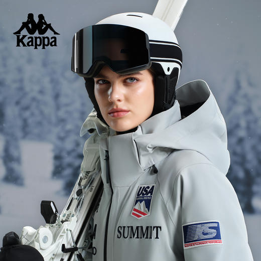Kappa 2025年冬季滑雪服 防水连帽外套男女款K0FY2HH40 商品图3