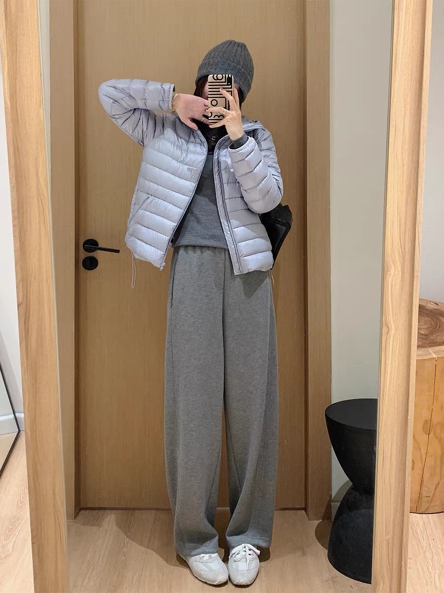 【预售2-8天发货！】750g弯刀裤！修胯显瘦 梨形身材 小个子必入  醋酸山羊绒混纺  触感柔软舒适  立体茧型阔腿休闲裤  冬新款女装