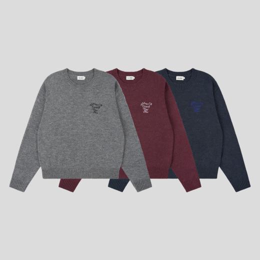 GOODBAI 'HAVE A GOOD DAY'后背印花毛衣 商品图0