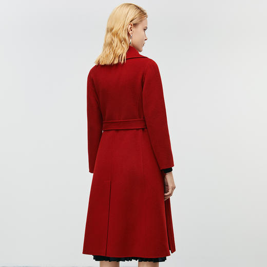 EITIE爱特爱冬新款气质翻领收腰显瘦高级感毛呢大衣8014710 商品图5