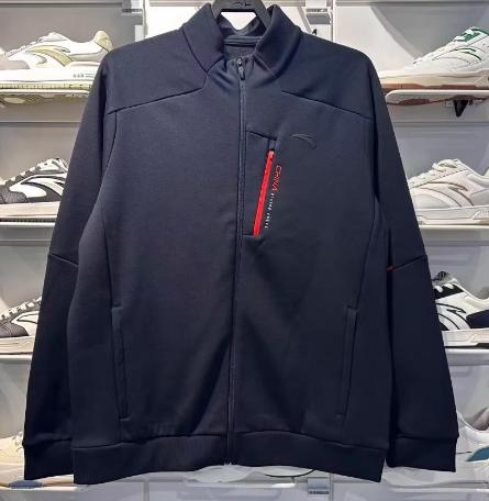 安踏男冬新款时尚休闲综训立领针织运动上衣152547703N 商品图1