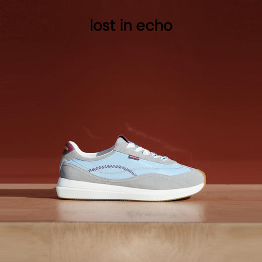 lost in echo2026春夏新款时尚撞色Z字线迹拼接超轻厚底阿甘鞋女 商品图0