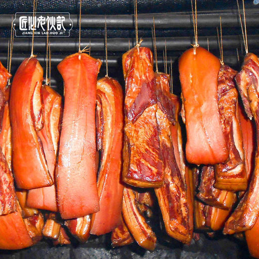 【非遗腊肉】正宗四川腊味 烟熏后腿\烟熏五花手工制作 农家柏丫熏肉腌肉 精选新鲜农家猪肉 肥瘦相间腊香浓郁 商品图7