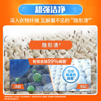 汰渍洁净透亮洗衣粉淡雅薰香6斤装 强效去渍 大袋批发非皂粉家庭装 /家庭清洁/纸品 /衣物清洁 /洗衣粉 商品图3