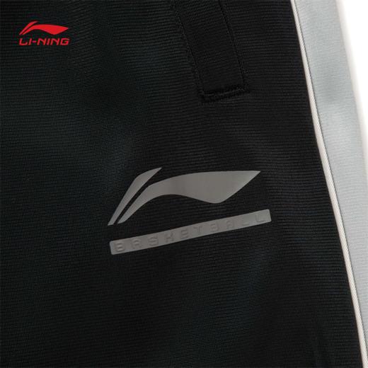 李宁CBA男子直筒加绒保暖宽松卫裤AKLVA61 商品图3
