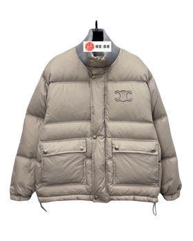 女款尼龙拼接羽绒服zh008