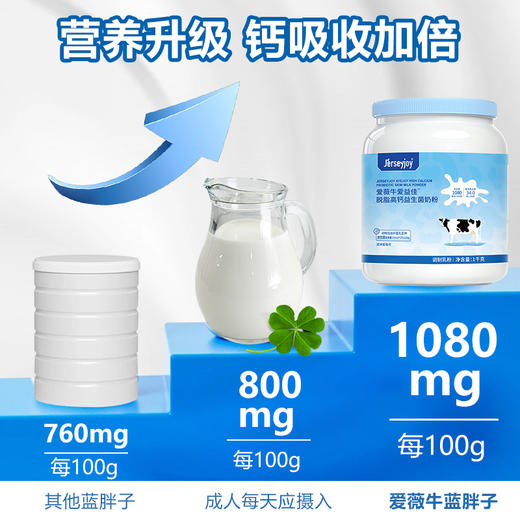 澳洲爱薇牛爱益佳 脱脂高钙益生菌奶粉 1000g 商品图8
