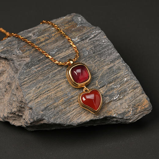 北京仓｜Goossens Paris-PENDENTIF-勃垦第红 爱心 吊坠 项链［法国设计师］ 商品图4