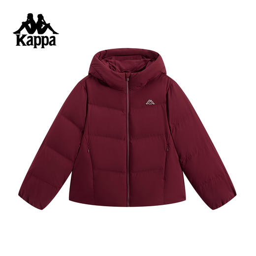 Kappa 2025新款冬季保暖羽绒服 刺绣连帽女款K0F82YY27 商品图1