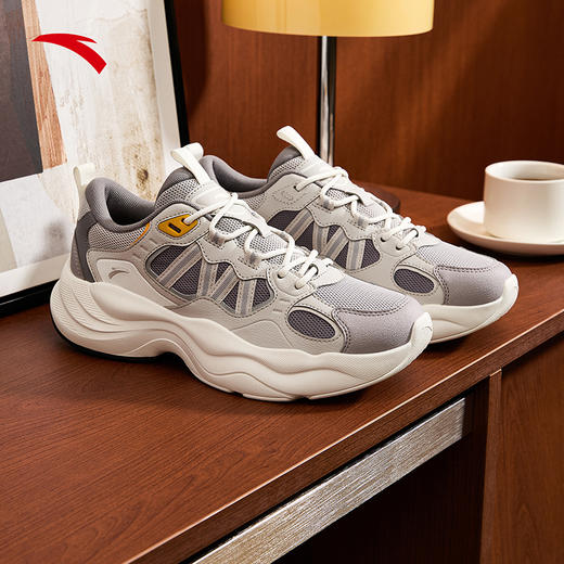 安踏PG老爹丨厚底黑色休闲鞋男2025冬季新款潮流运动鞋112548840 商品图0