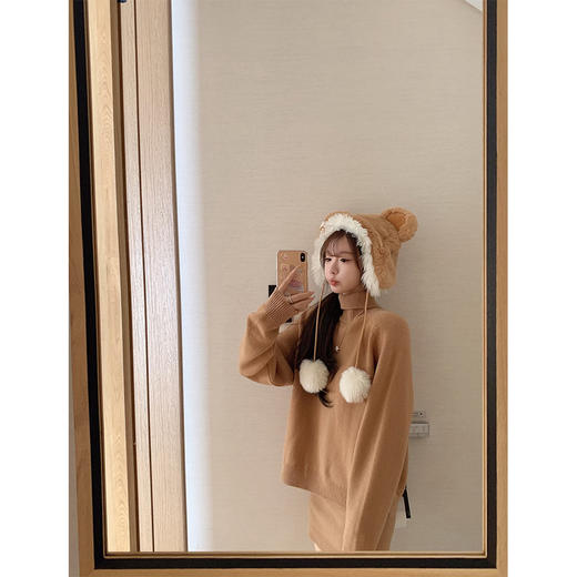 金蘑菇菇 少女老钱穿搭法则  fend*毛衣套组 / 高克重100羊毛 商品图0